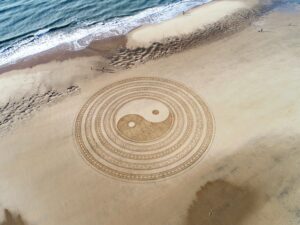 Yin und Yan als Symbol für Harmonie und Nachhaltigkeit
